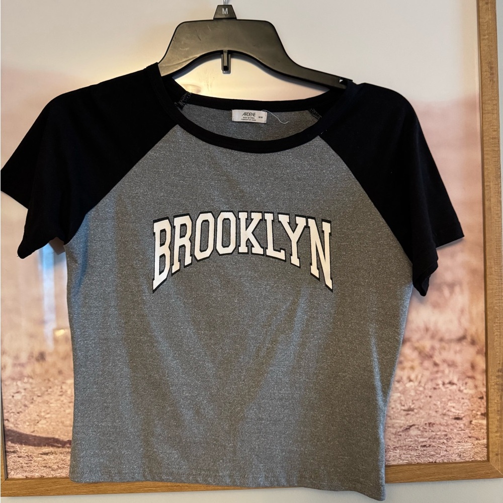Gray and Black Brooklyn T-Shirt
